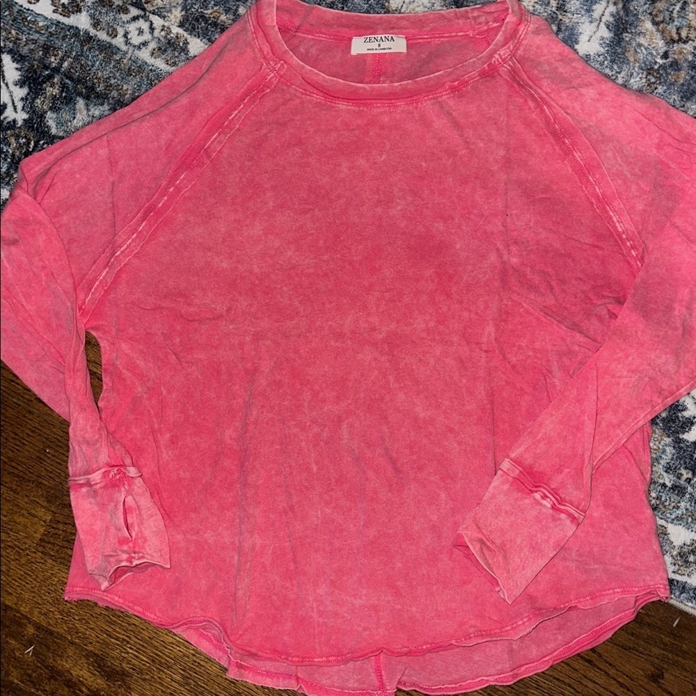 Zenana Outfitters Fuchsia Long Sleeve Top 💕 NEW